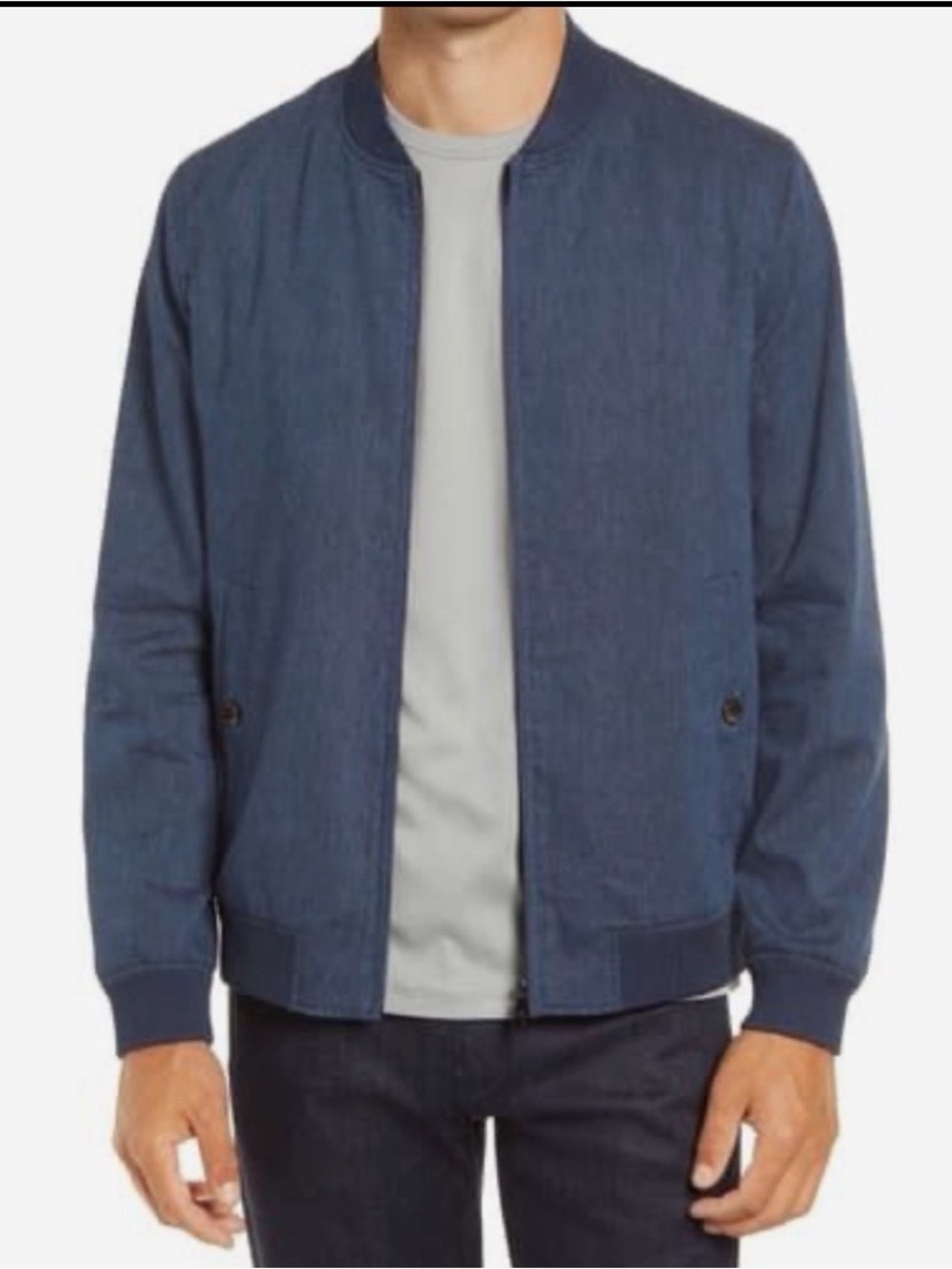 TED BAKER Tynne Canvas Bomber Jacket Size 7 US 46
